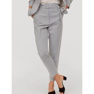 H&M Gray Belted Pants Trousers